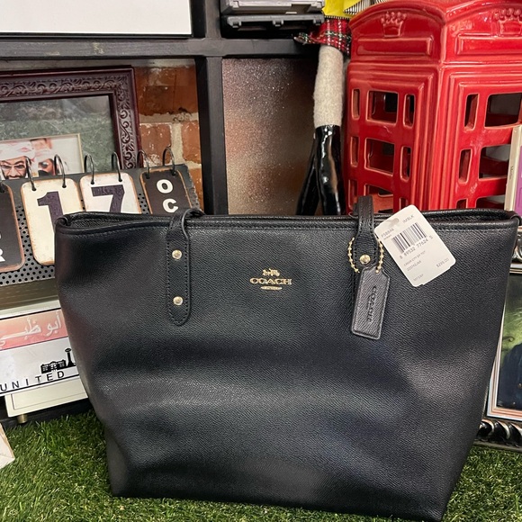 Coach City Tote Black Bag new with tags - Picture 6 of 8
